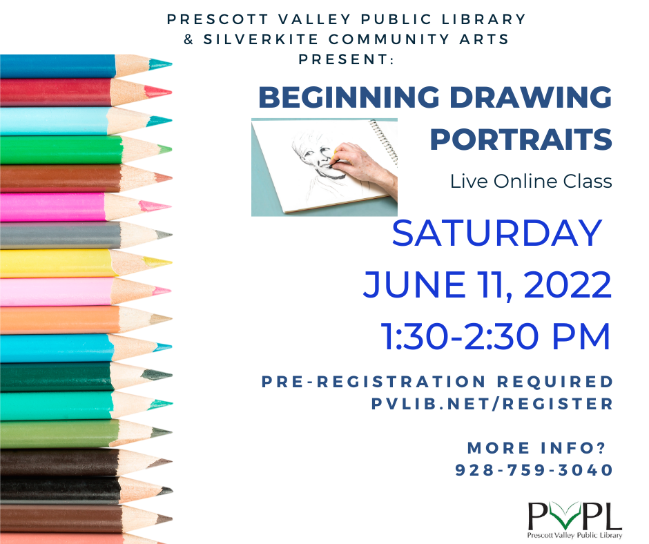 SilverKite Community Art Classes Beginning Drawing Preregistration